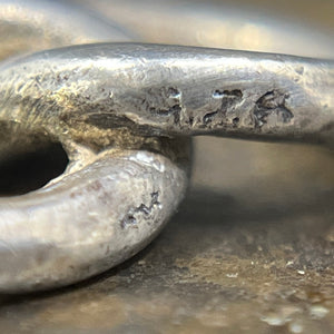 Modern silver pendant – small pretzel