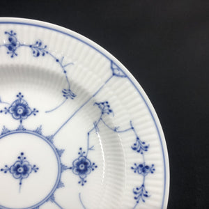 Ekstra flad Musselmalet Riflet dyb tallerken, 25 cm. 2. sort