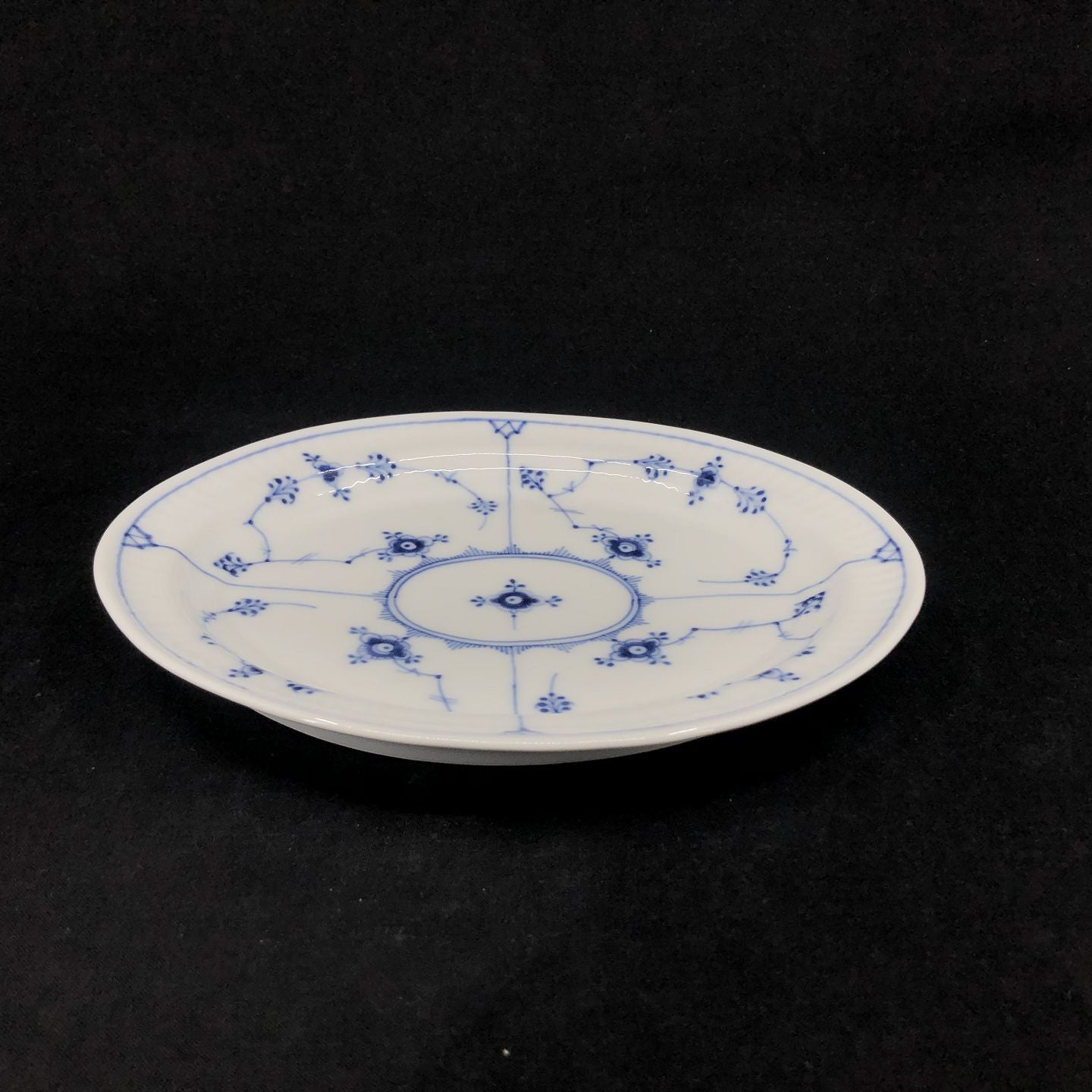 Sjældent Musselmalet Riflet sættefad