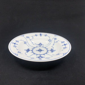 Musselmalet Riflet dyb tallerken, 21 cm.