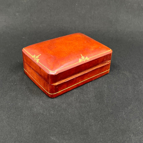 Italian red leather box from the 1950s