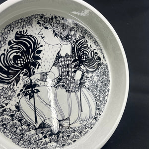 Bjørn Wiinblad - bowl with black decoration