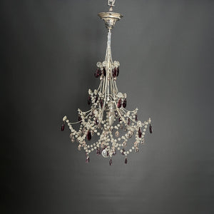 Unusual prism chandelier from the 1920s