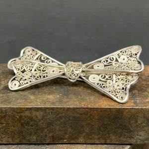 Broche i filigran - sølv butterfly