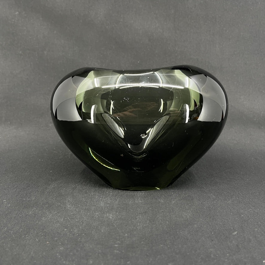 Smoke hjertevase fra Holmegaard, 12,5 cm.