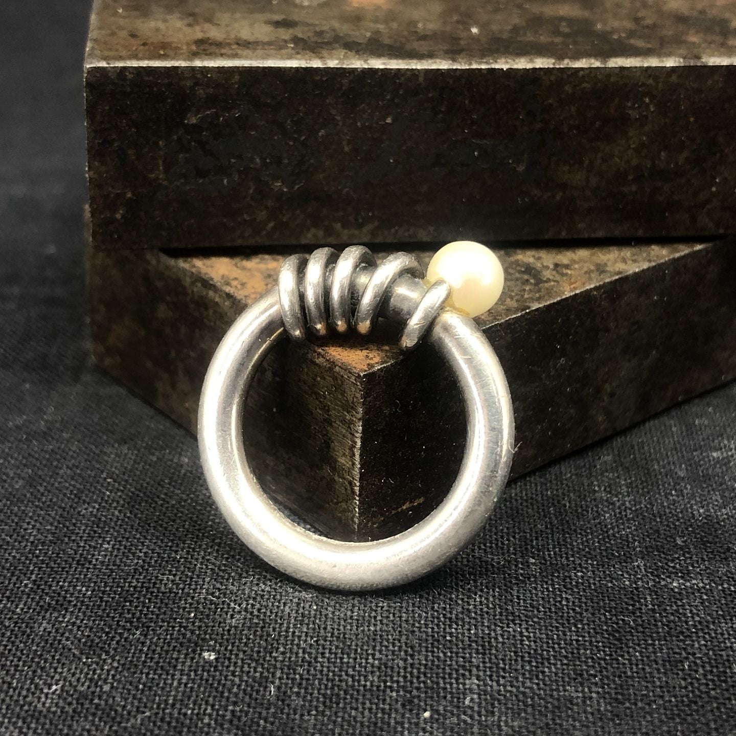 Modern Danish silver ring