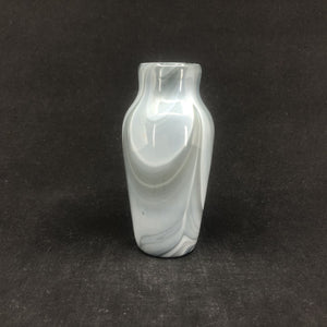 Gray marbled vase from Fyens Glasværk