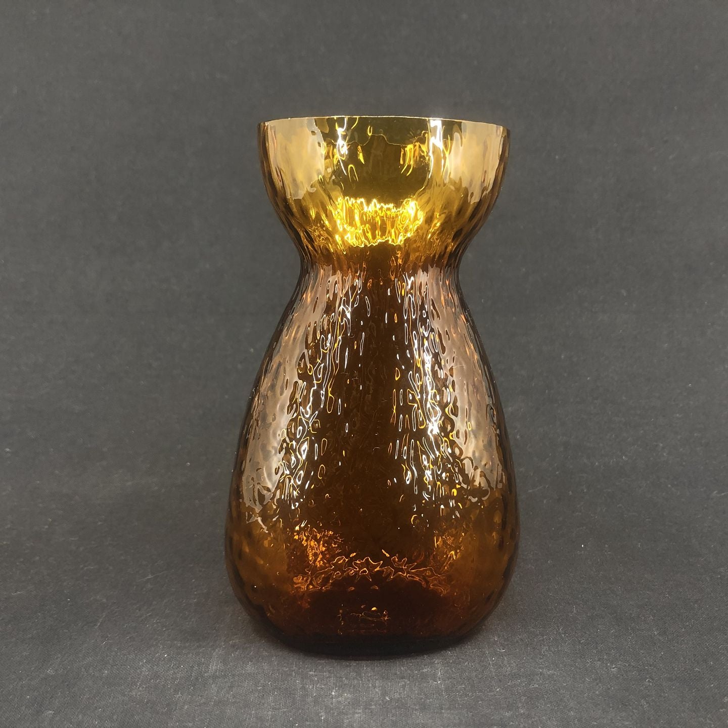 Amber hyacinth glass from Fyens Glasværk