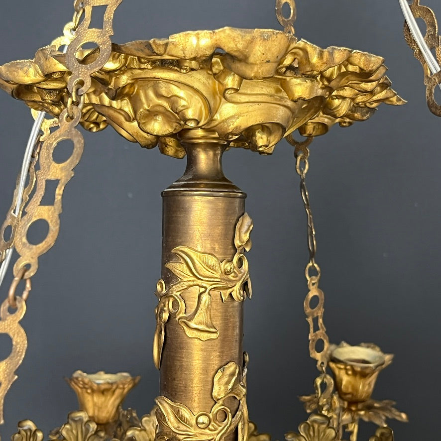 Beautiful gilded French chandelier