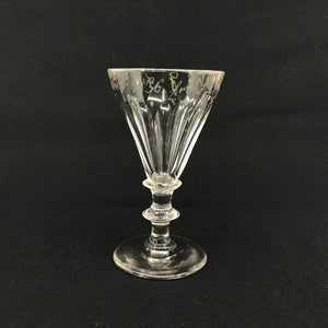 Erindringsglas fra 1836 slebet på Anglais