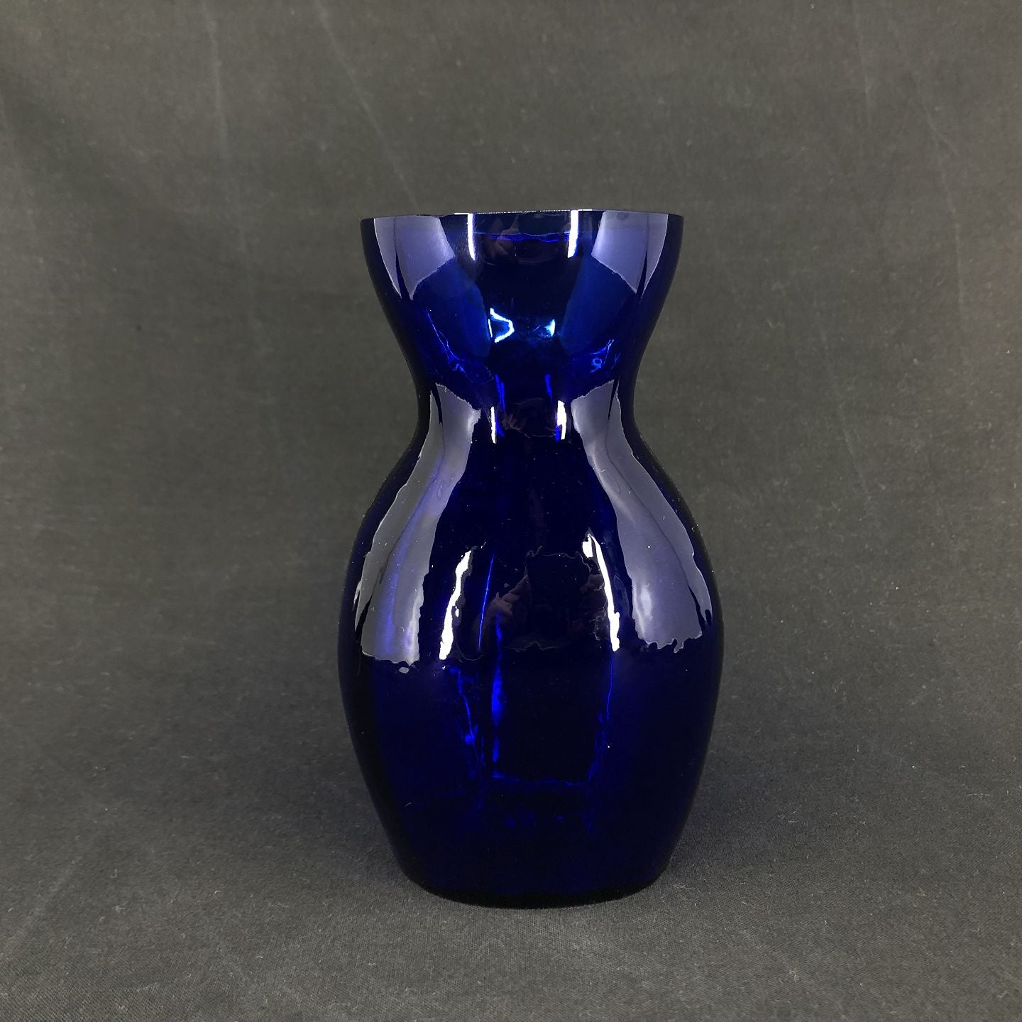 Cobalt blue hyacinth glass