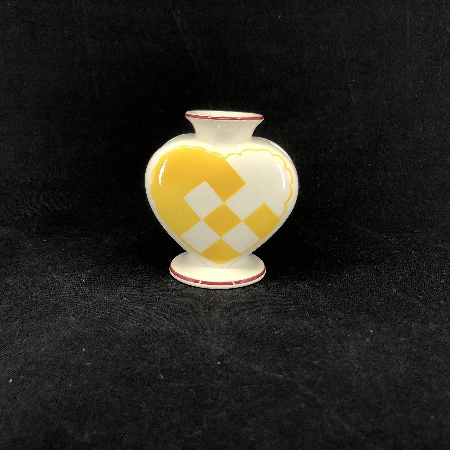 Yellow Christmas heart from Aluminia