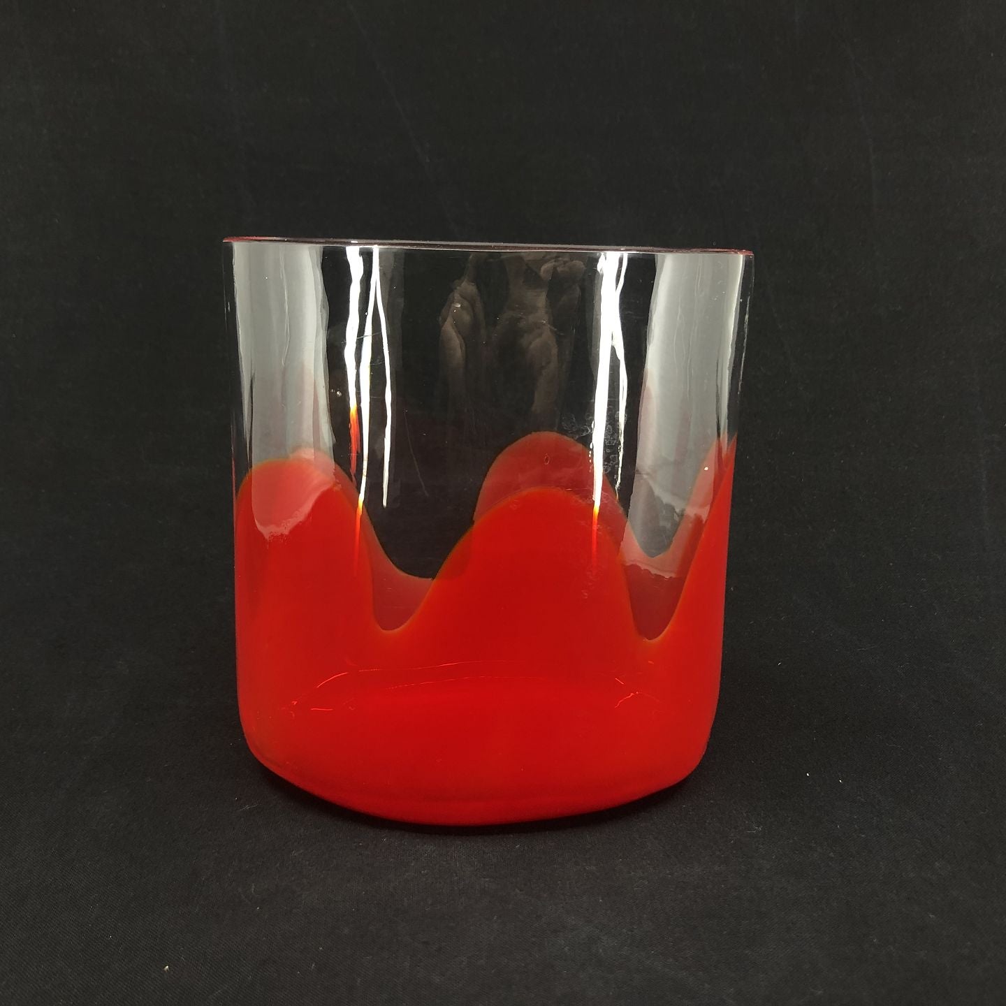Red Carnival vase