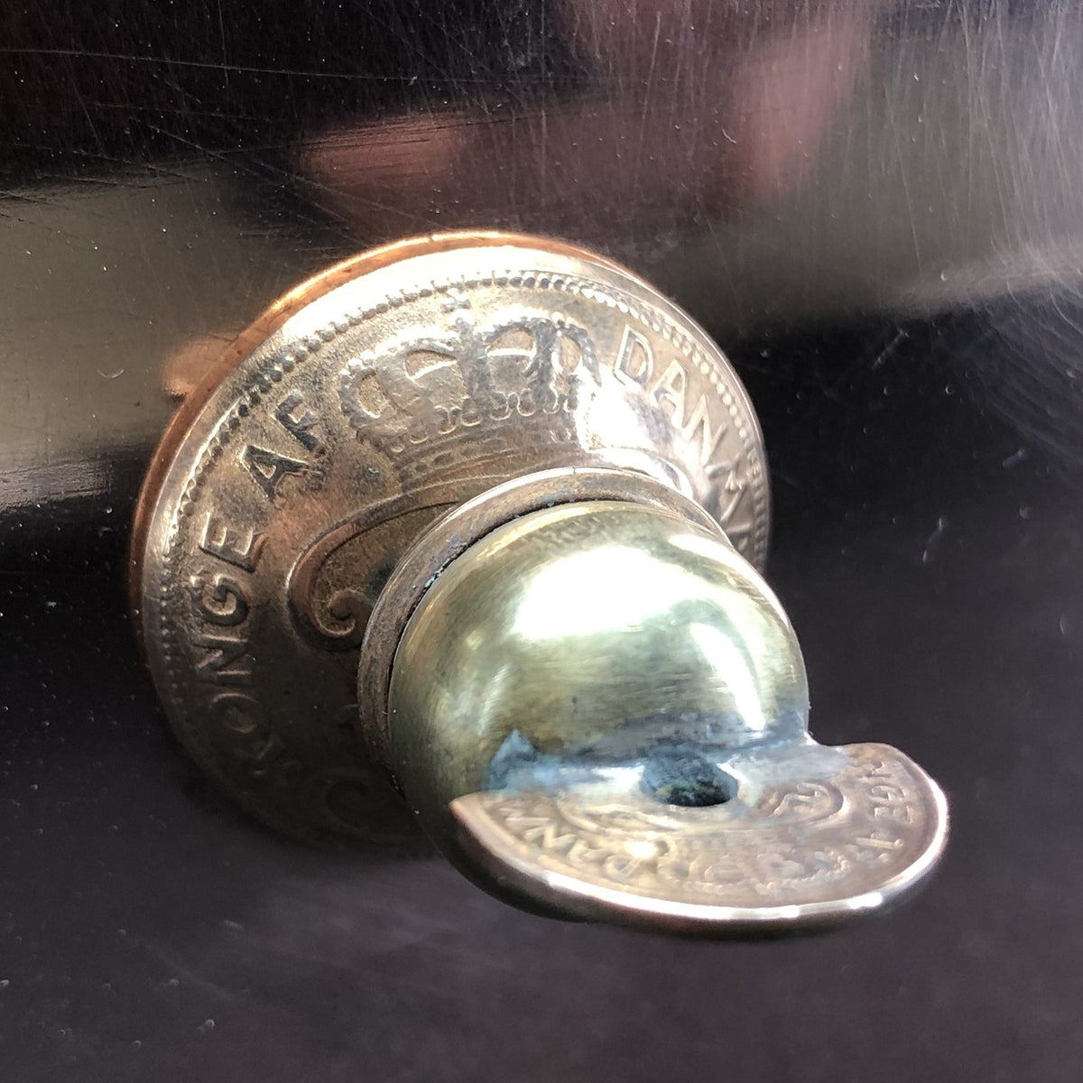 Danish cigar box with coins