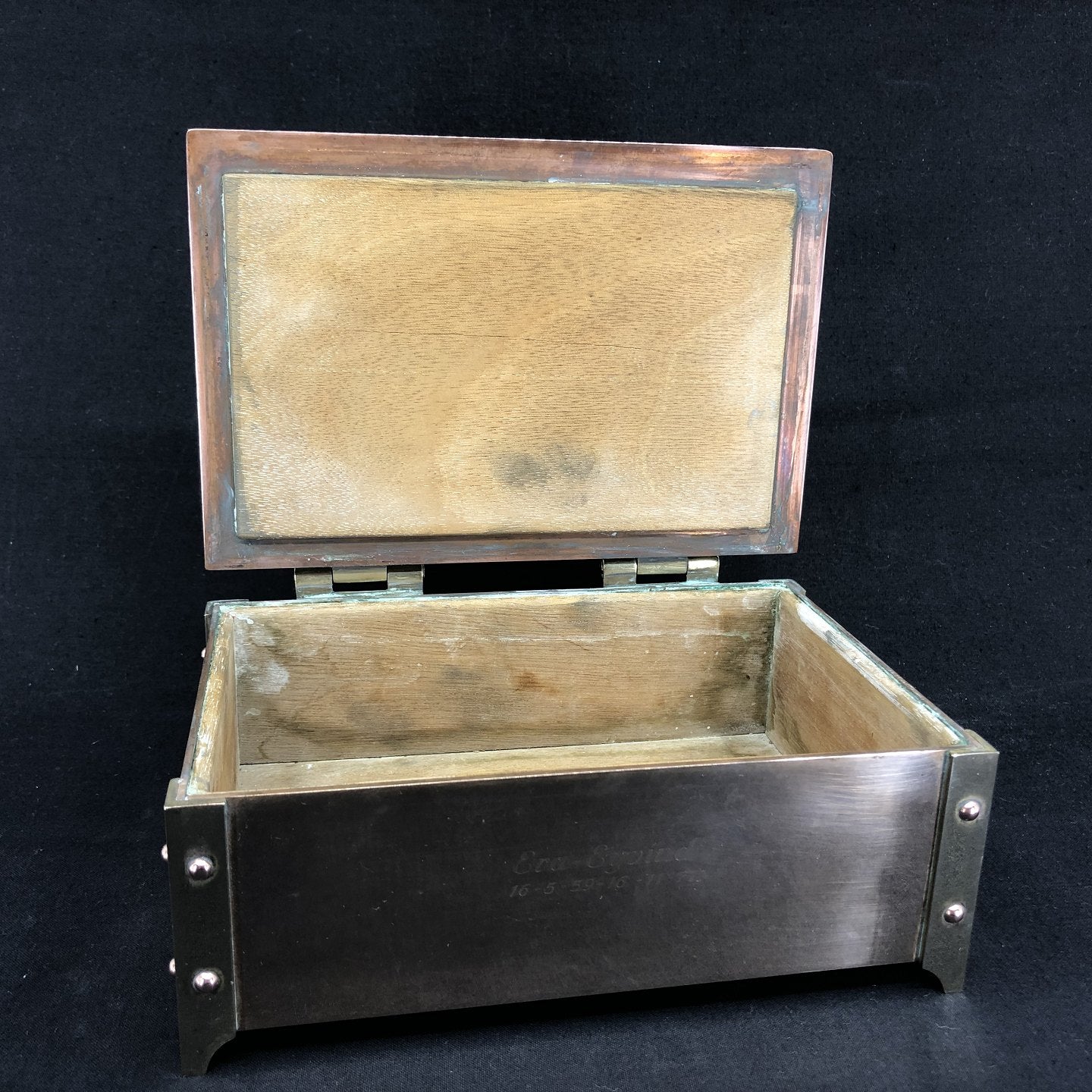 Danish cigar box with coins