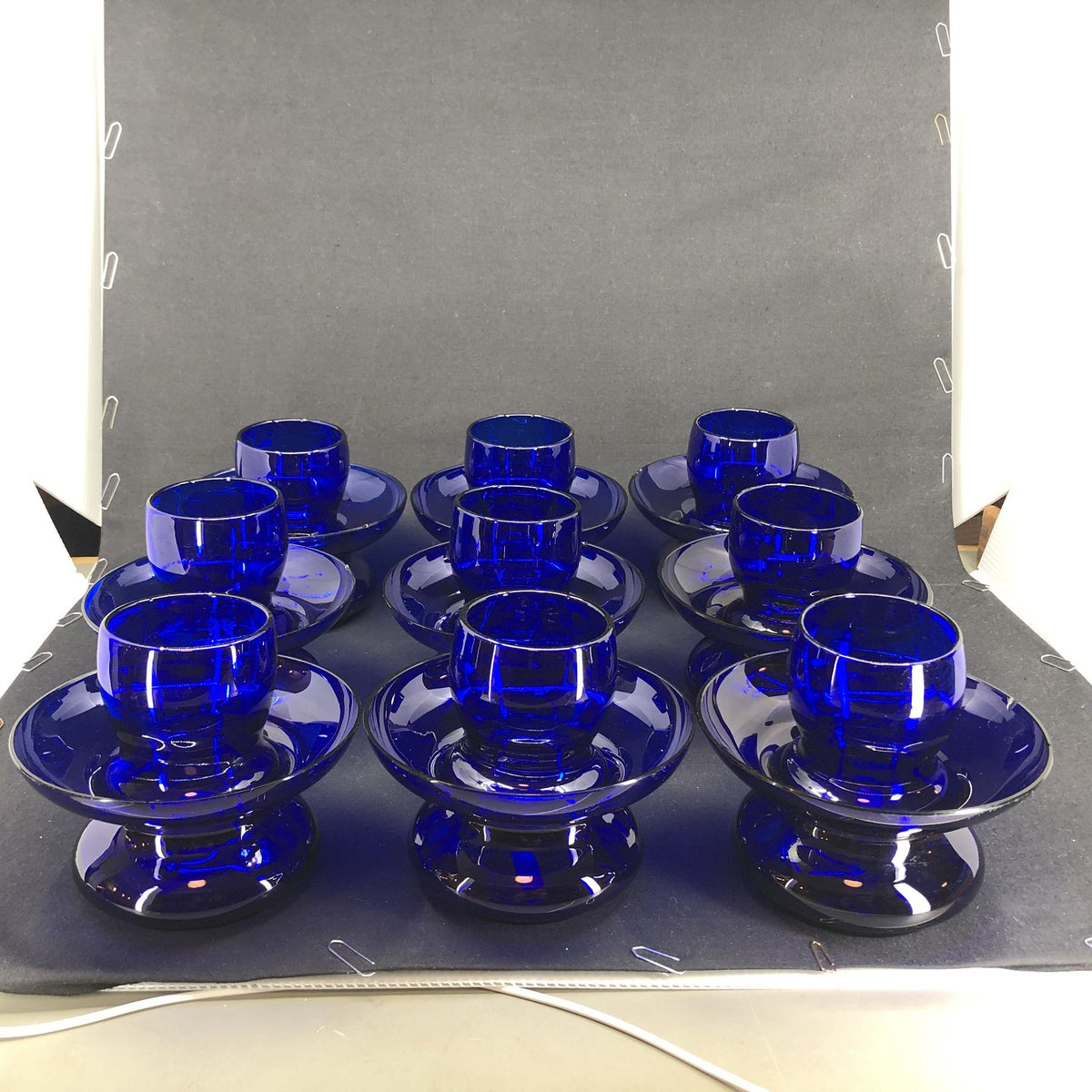 A set of nine bowls with goblets from Stölzle