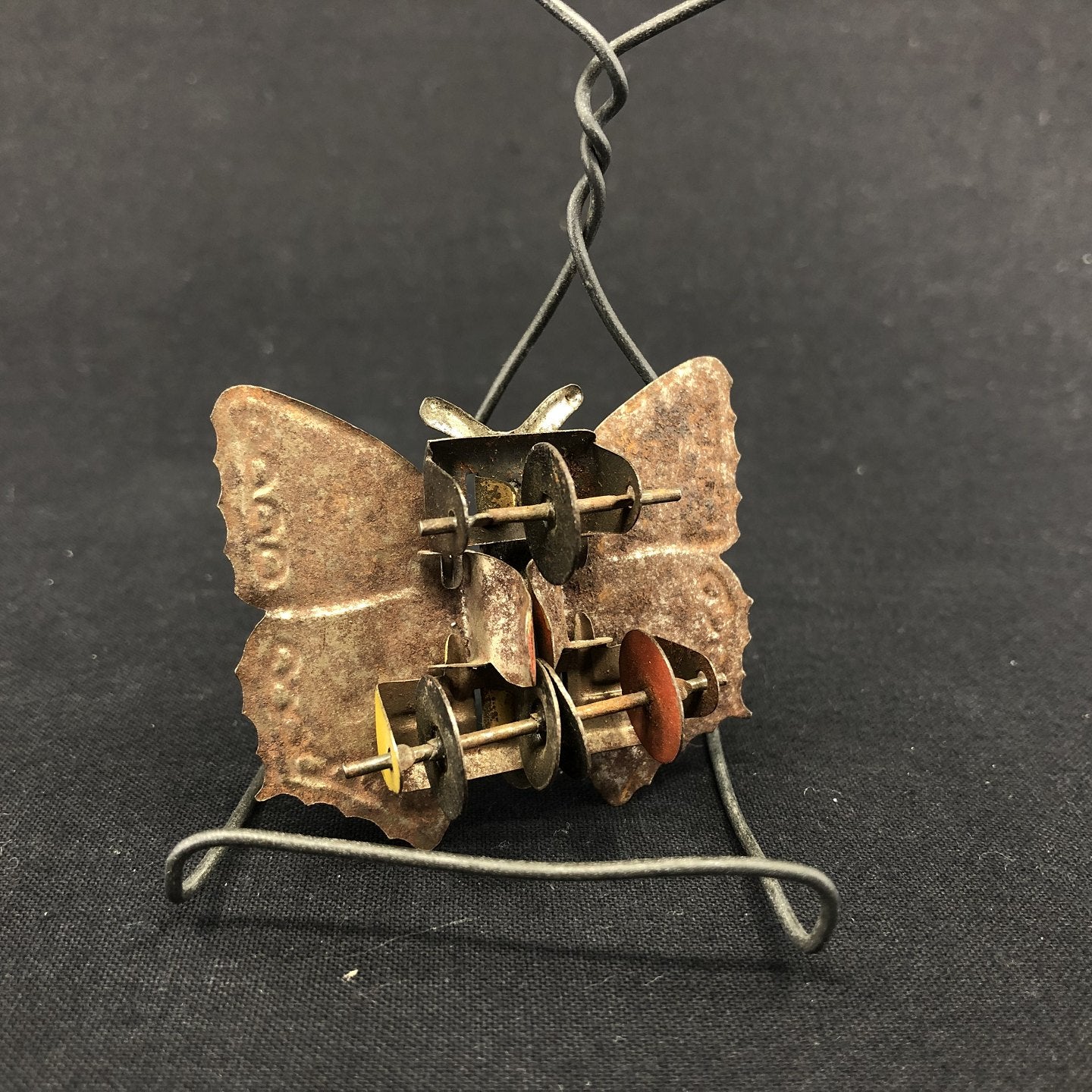 Antique German toy - butterfly on wheels