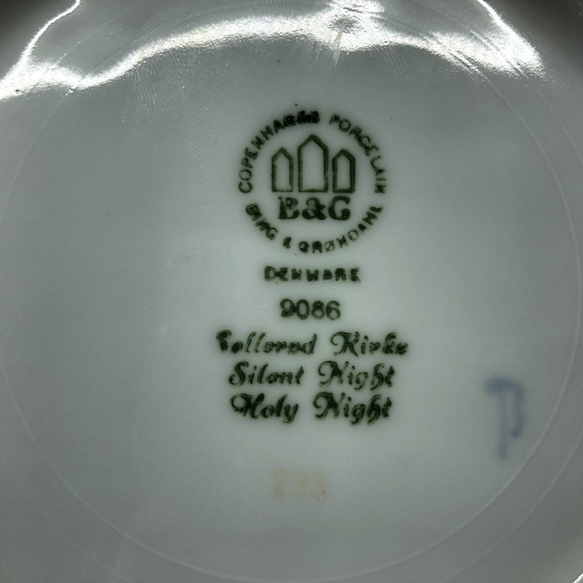 Bing &amp; Grøndahl Christmas plate 1986