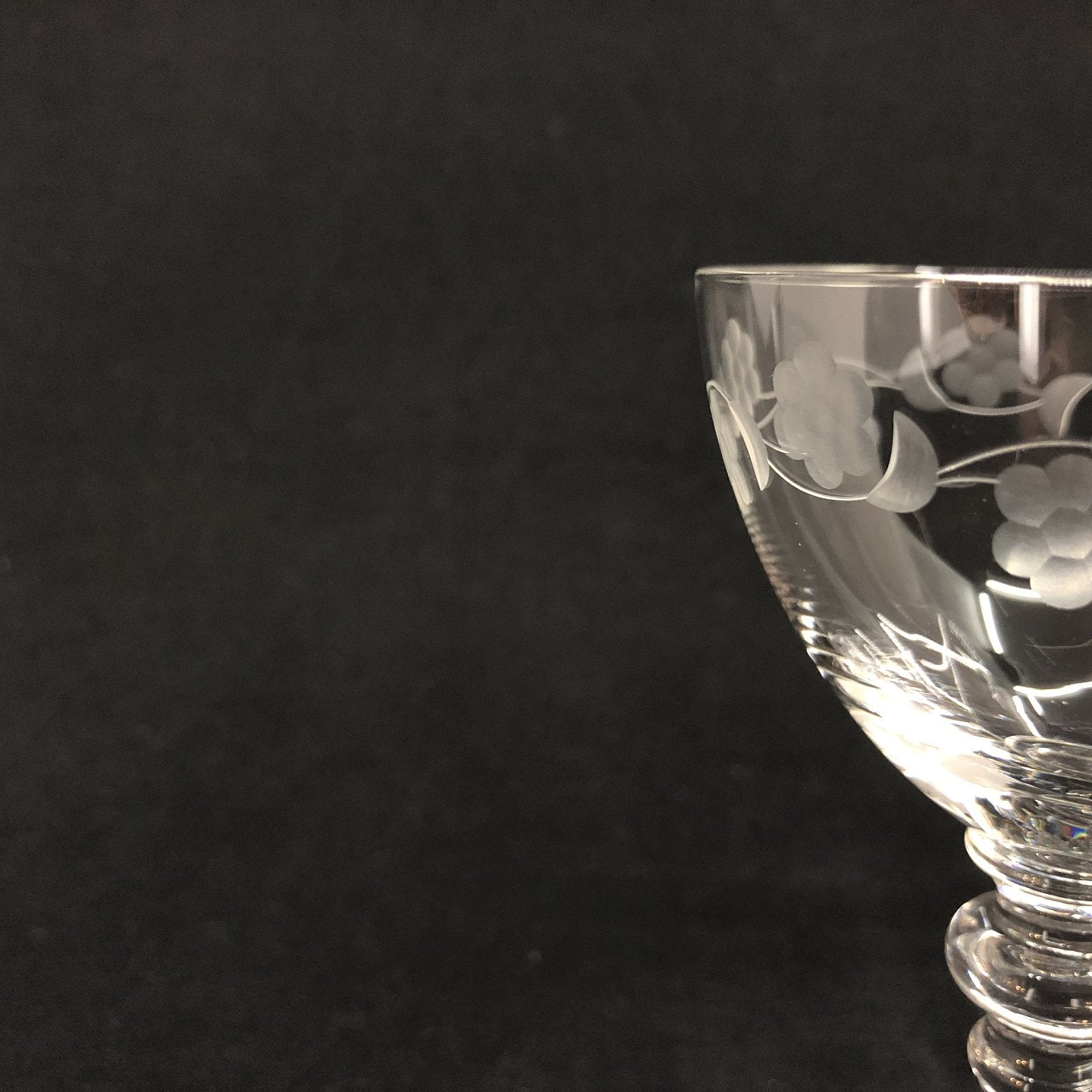 Rosenborg clear white wine glass
