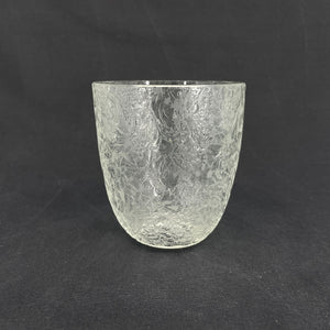 Ice flower vase in clear glass