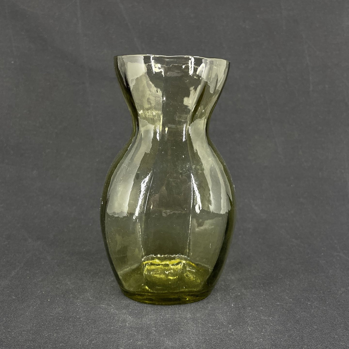 Moss green hyacinth glass