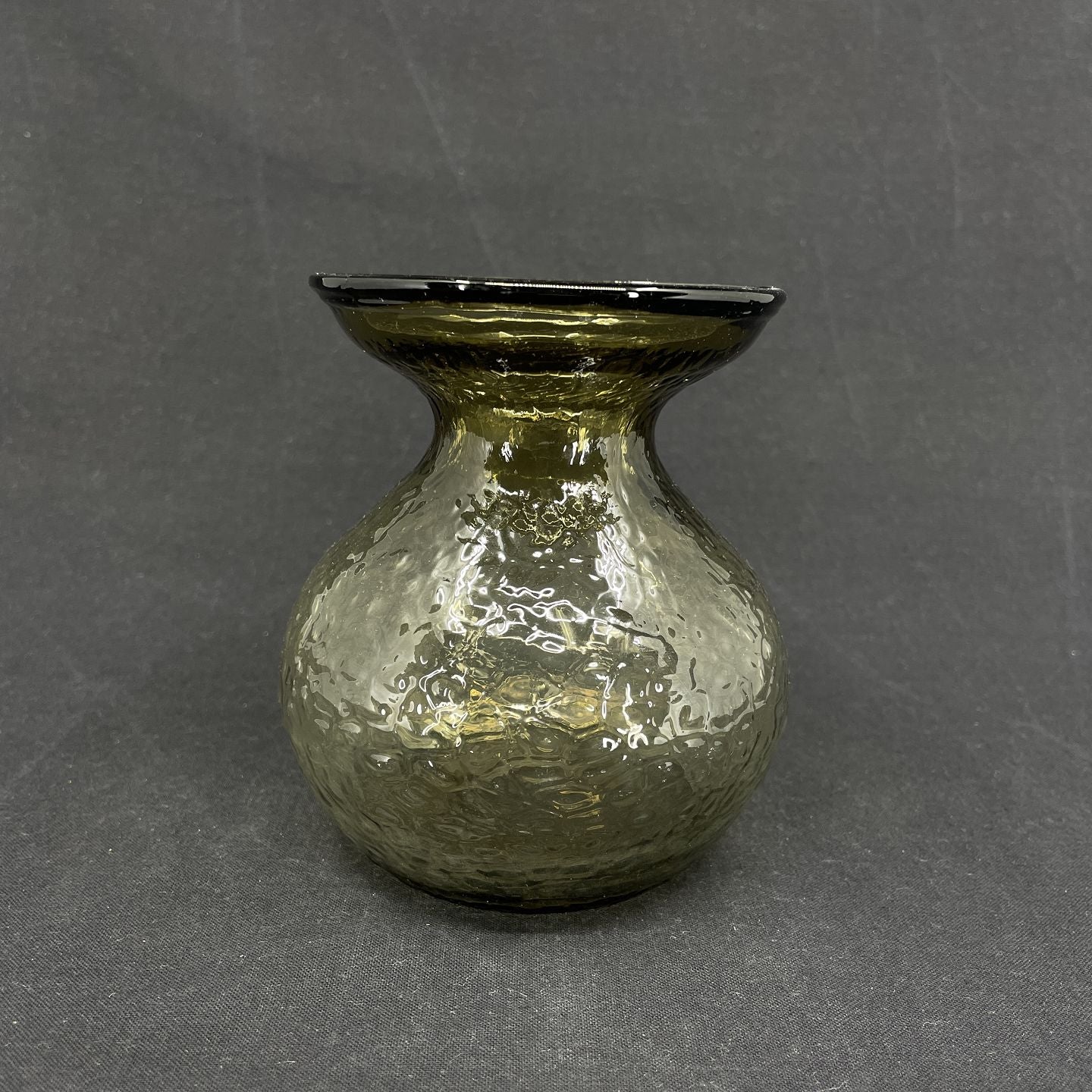 Moss green hyacinth glass from Fyens Glasværk