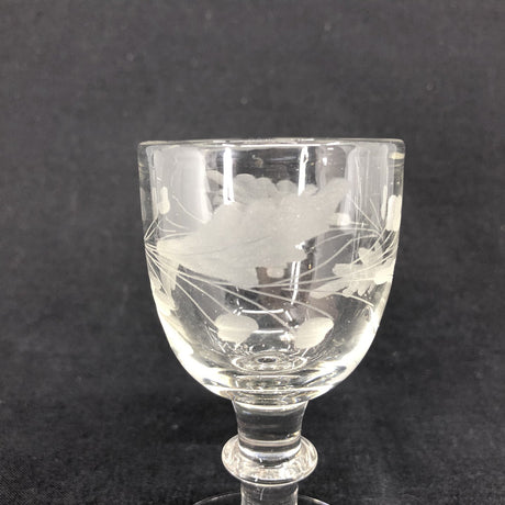 Oak leaf glass from Holmegaard
