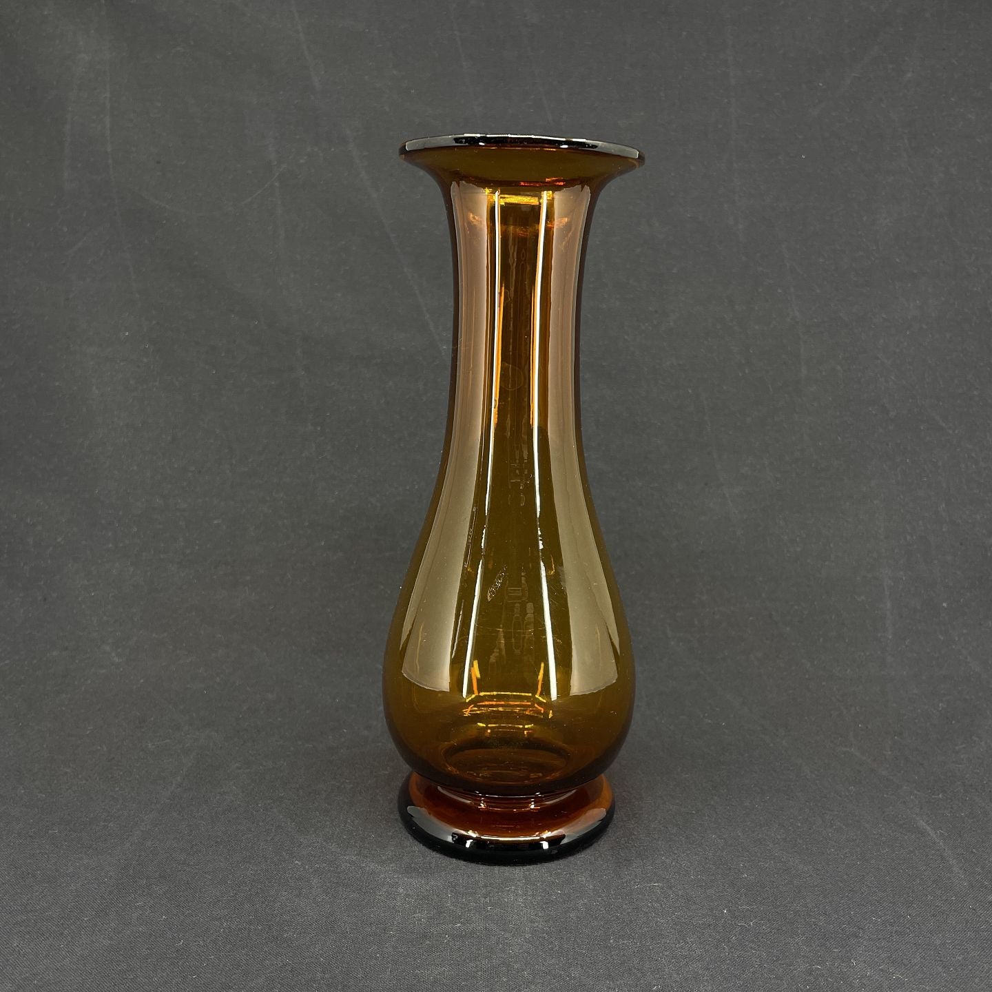 Amber colored hyacint vase from Holmegaard
