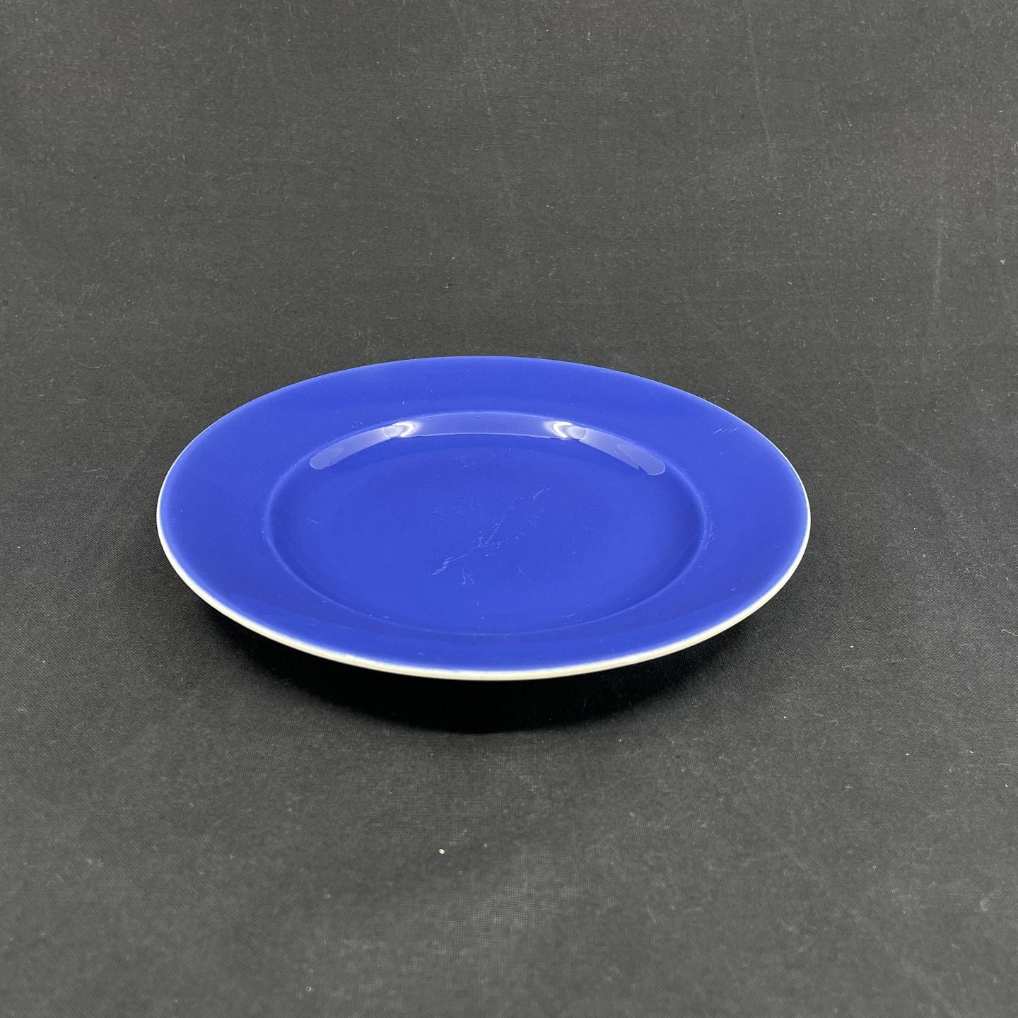 Blå Confetti kagetallerken