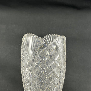 Usædvanlig krystalvase fra 1920'erne, 31 cm.