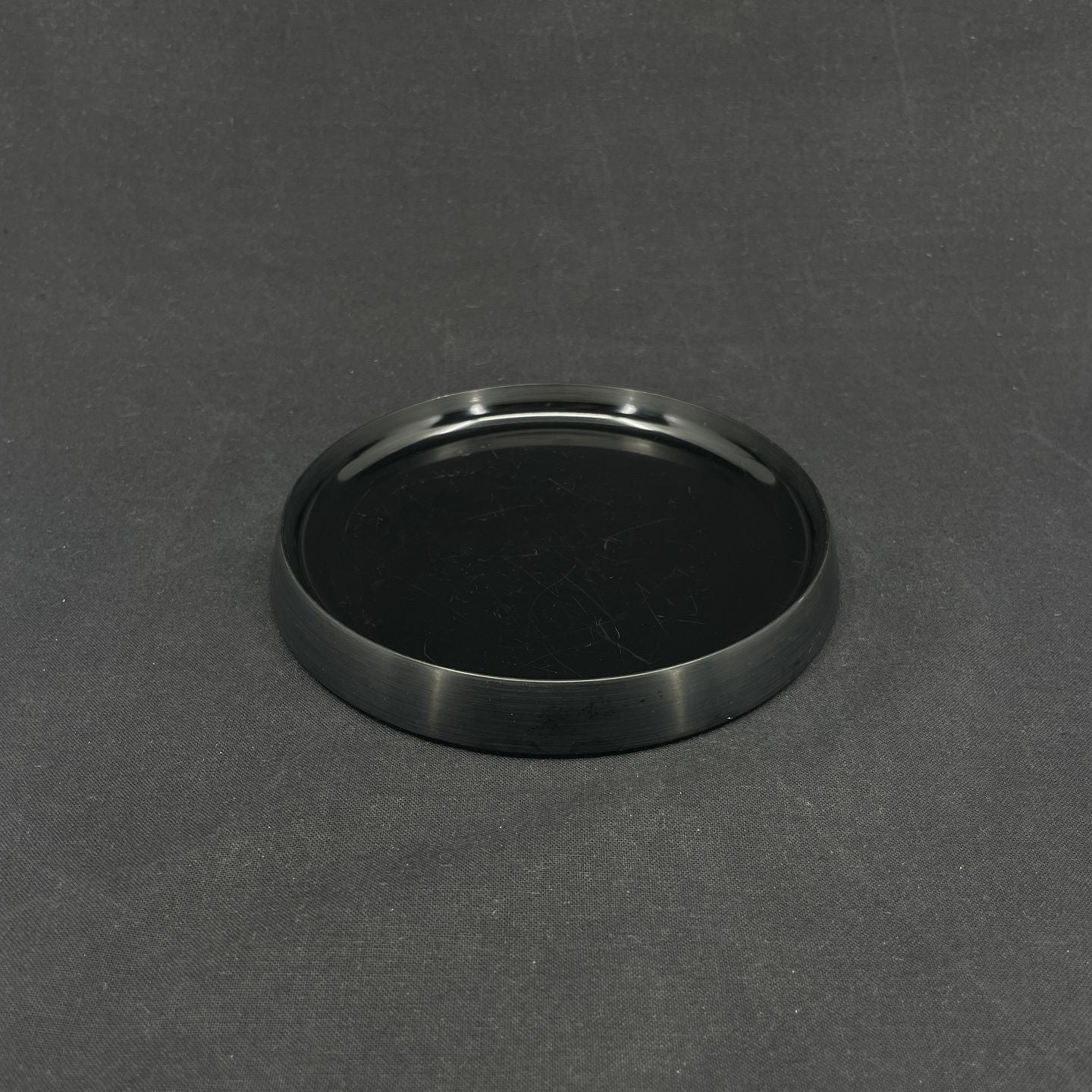 Black Kristian Vedel melamine lid, 14 cm.