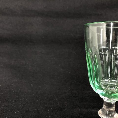 Green Christian d. 8 white wine glasses