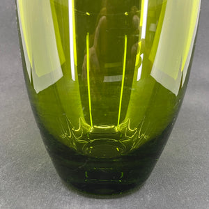 Majgrøn vase fra Holmegaard, 19 cm.