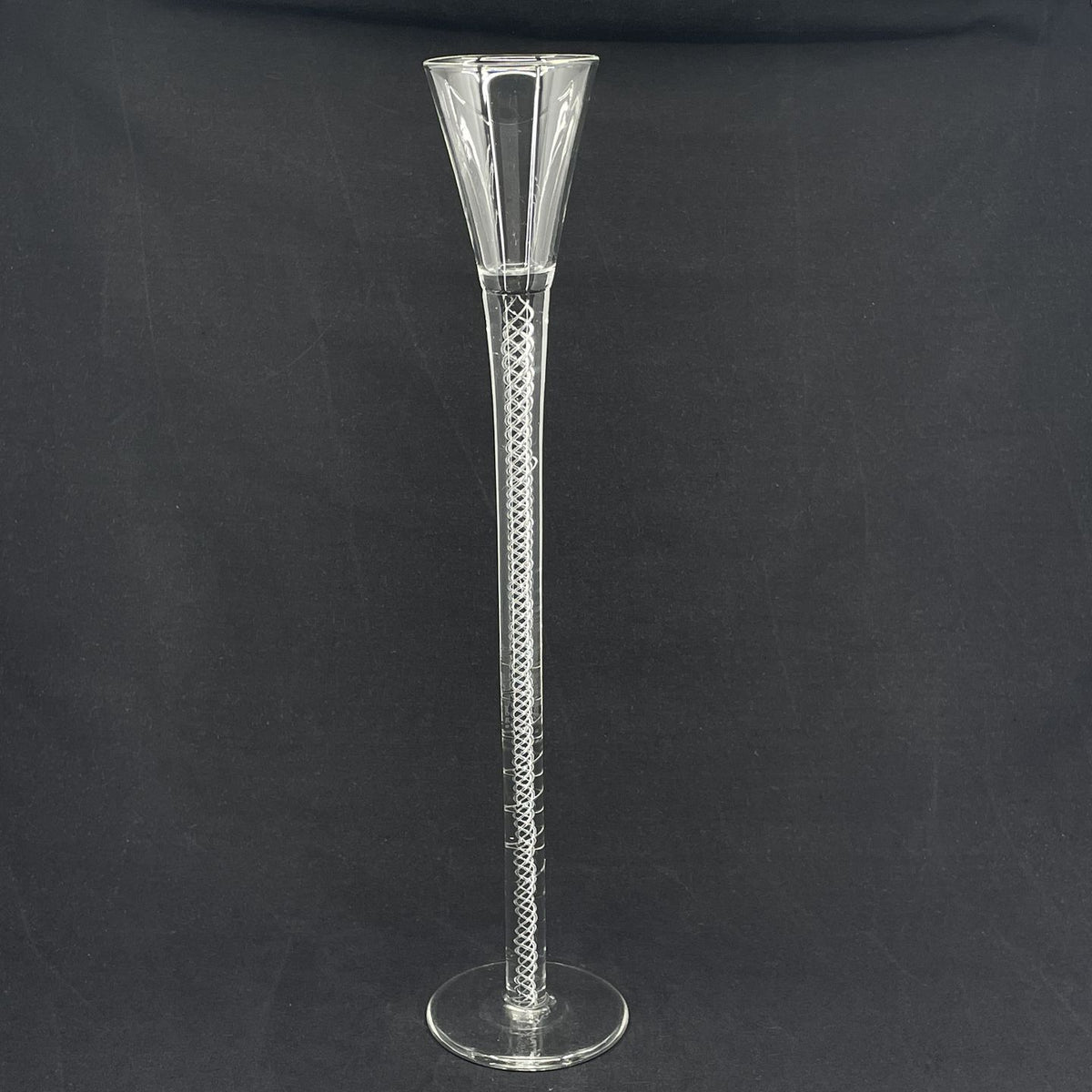 Tall shot glass with twisted stem