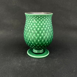Dark green Aluminia Solbjerg vase