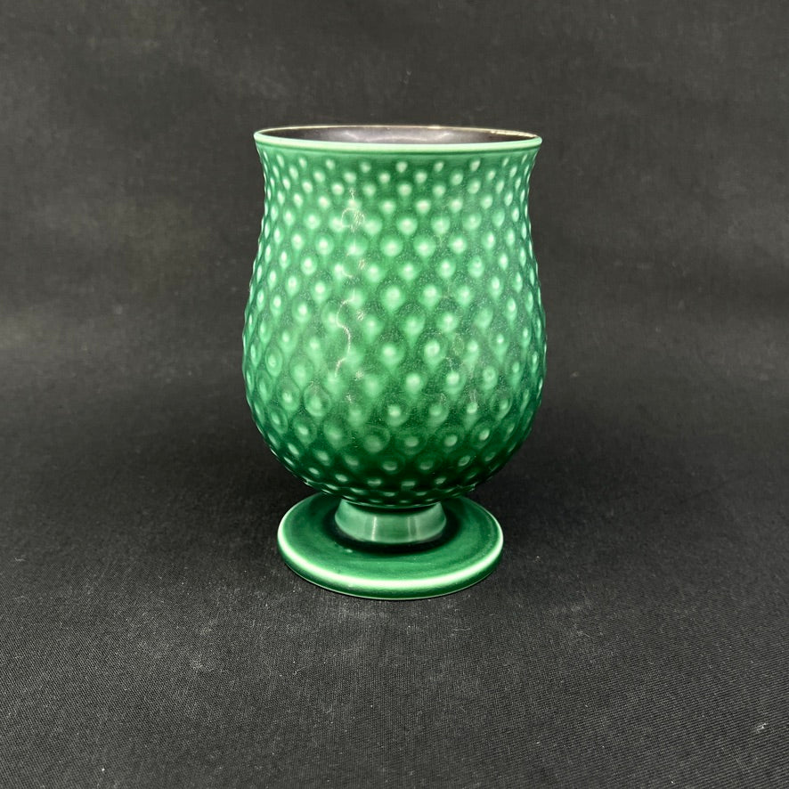 Dark green Aluminia Solbjerg vase