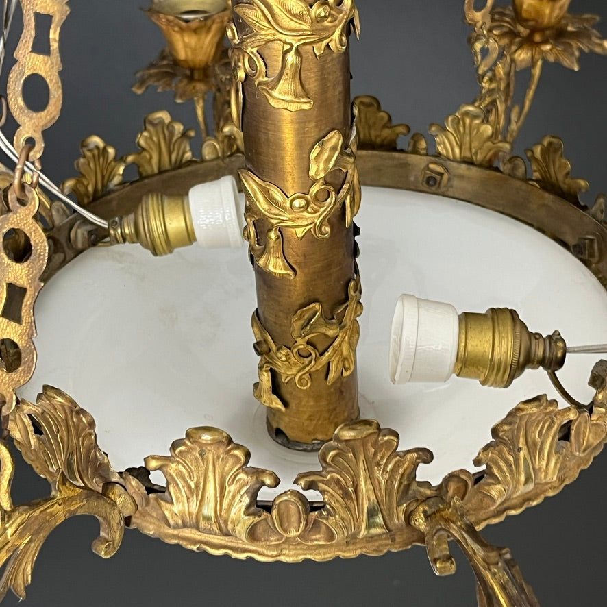 Beautiful gilded French chandelier