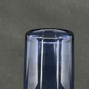 Safirblå cylindervase, 17 cm.
