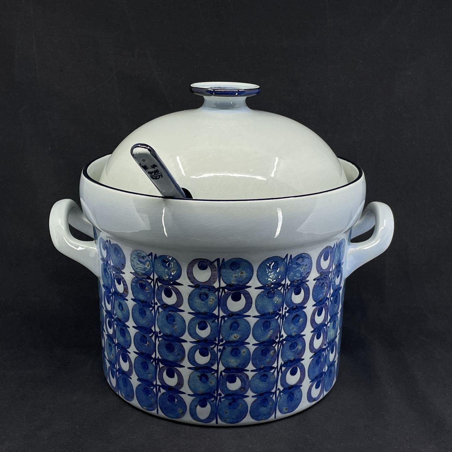 Aluminia Tenera punchbowle med ske