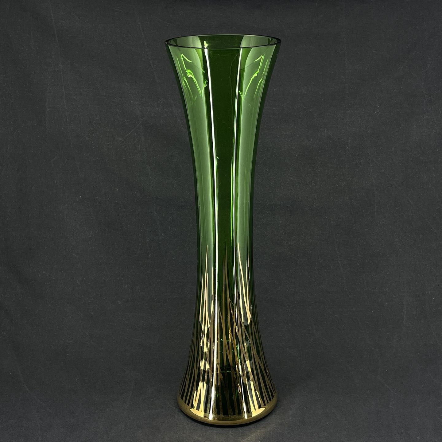 Tall noble green vase