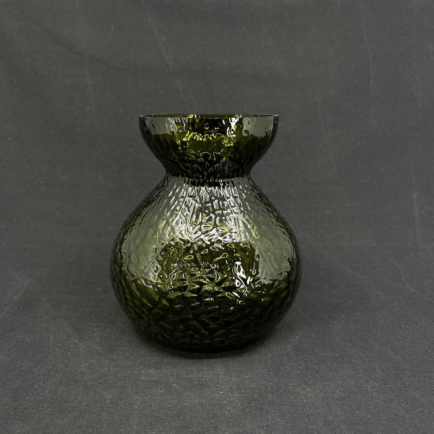 Moss green hyacinth glass