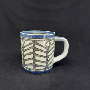 Royal Copenhagen large vintage mug 1970, engraved