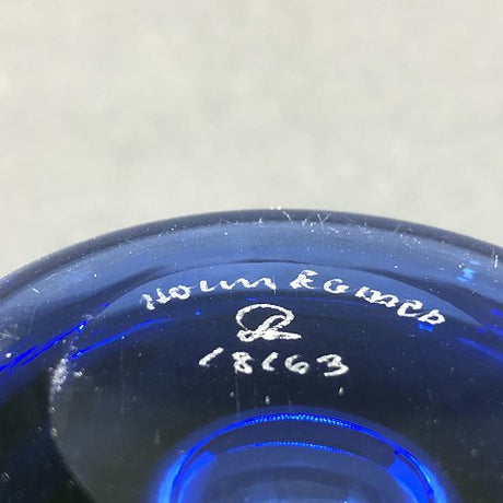 Sapphire blue bowl from Holmegaard