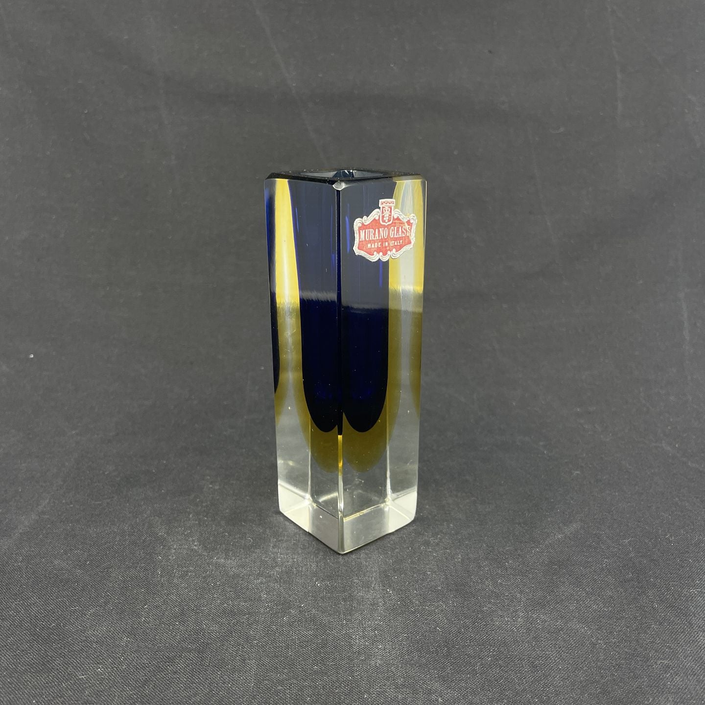Murano, blue sommerso vase