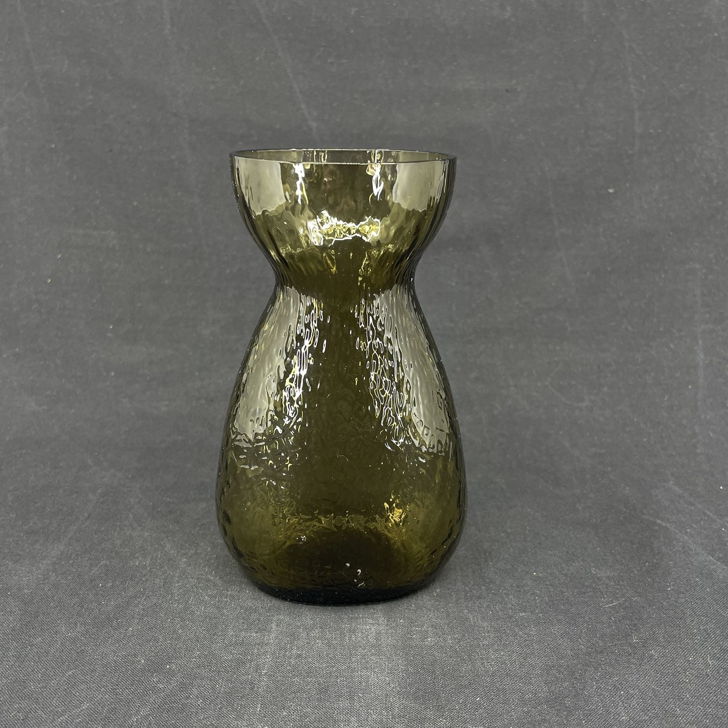 Golden brown hyacinth glass from Fyens Glasværk