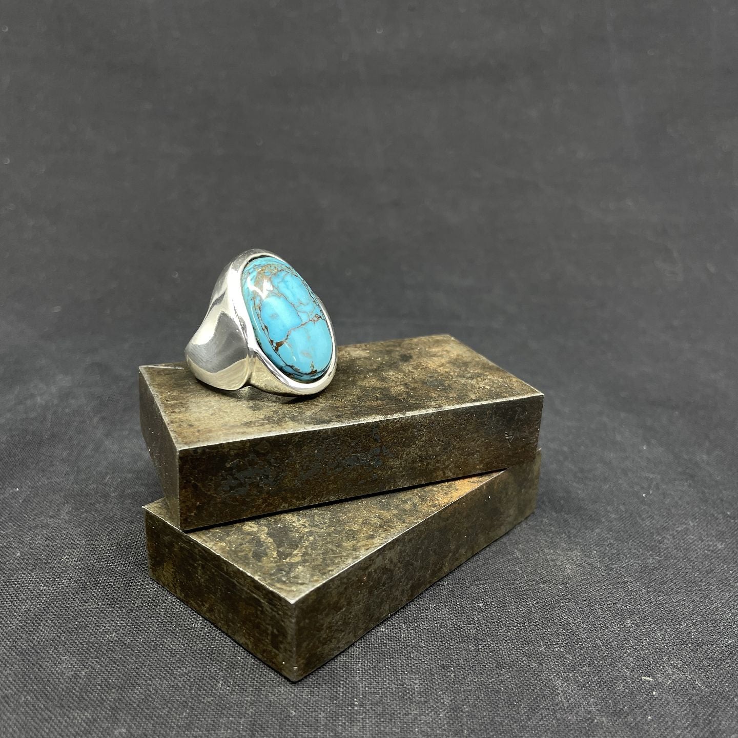 Ring with turquoise by N. E From