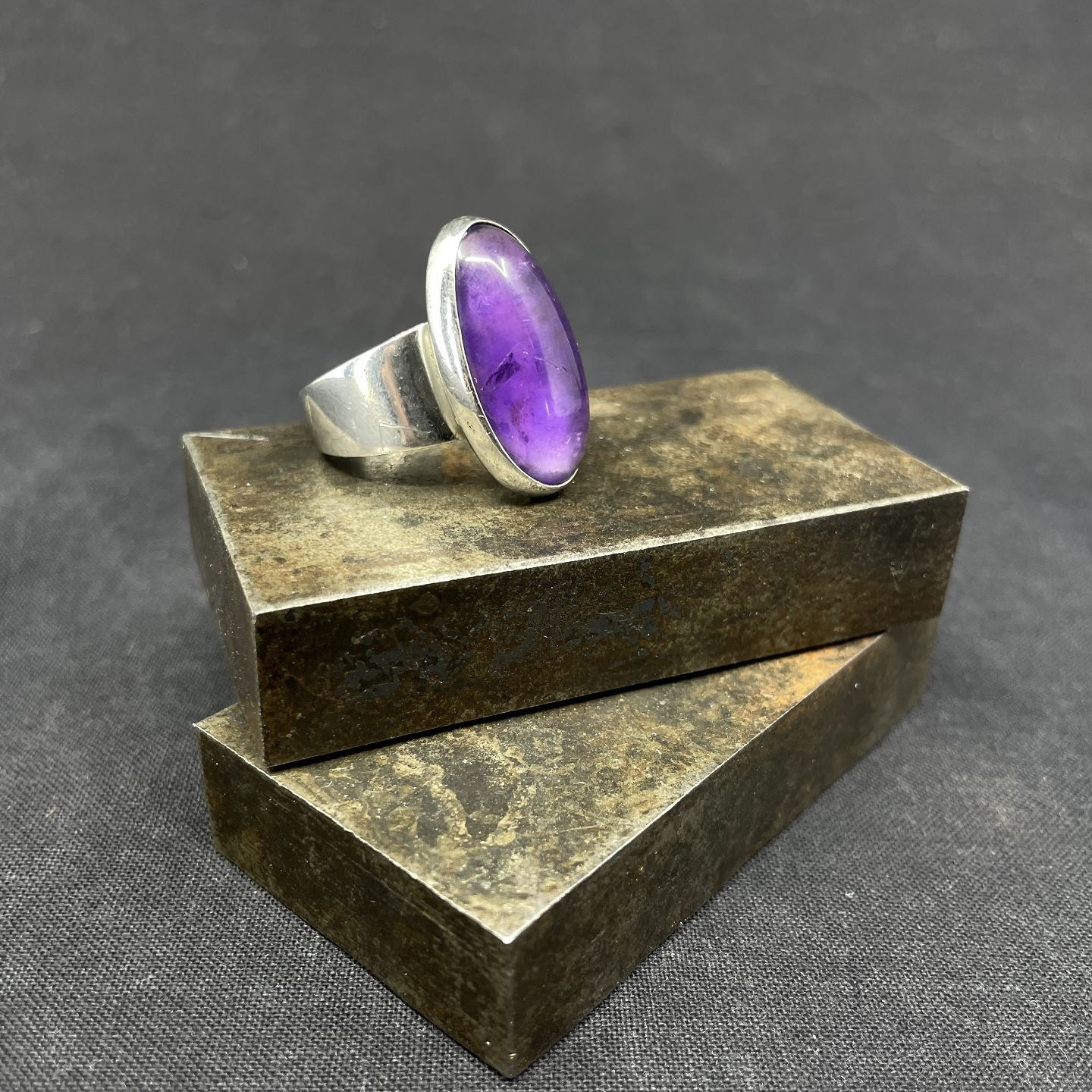 Ring with amethyst by N. E From