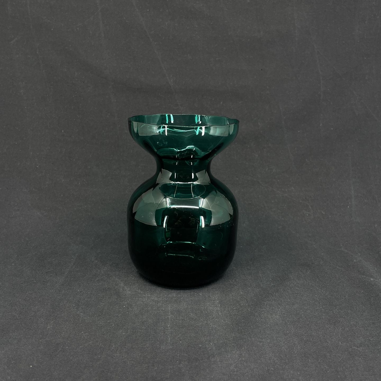 Emerald green hyacinth glass from Holmegaard Glassworks
