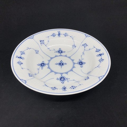 Ekstra flad Musselmalet Riflet dyb tallerken, 25 cm. 2. sort
