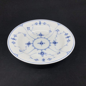Ekstra flad Musselmalet Riflet dyb tallerken, 25 cm. 2. sort